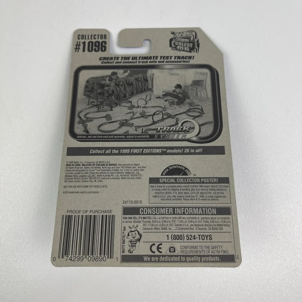 Hot Wheels Avus Quattro 1096 24110 H21 Silver Mattel